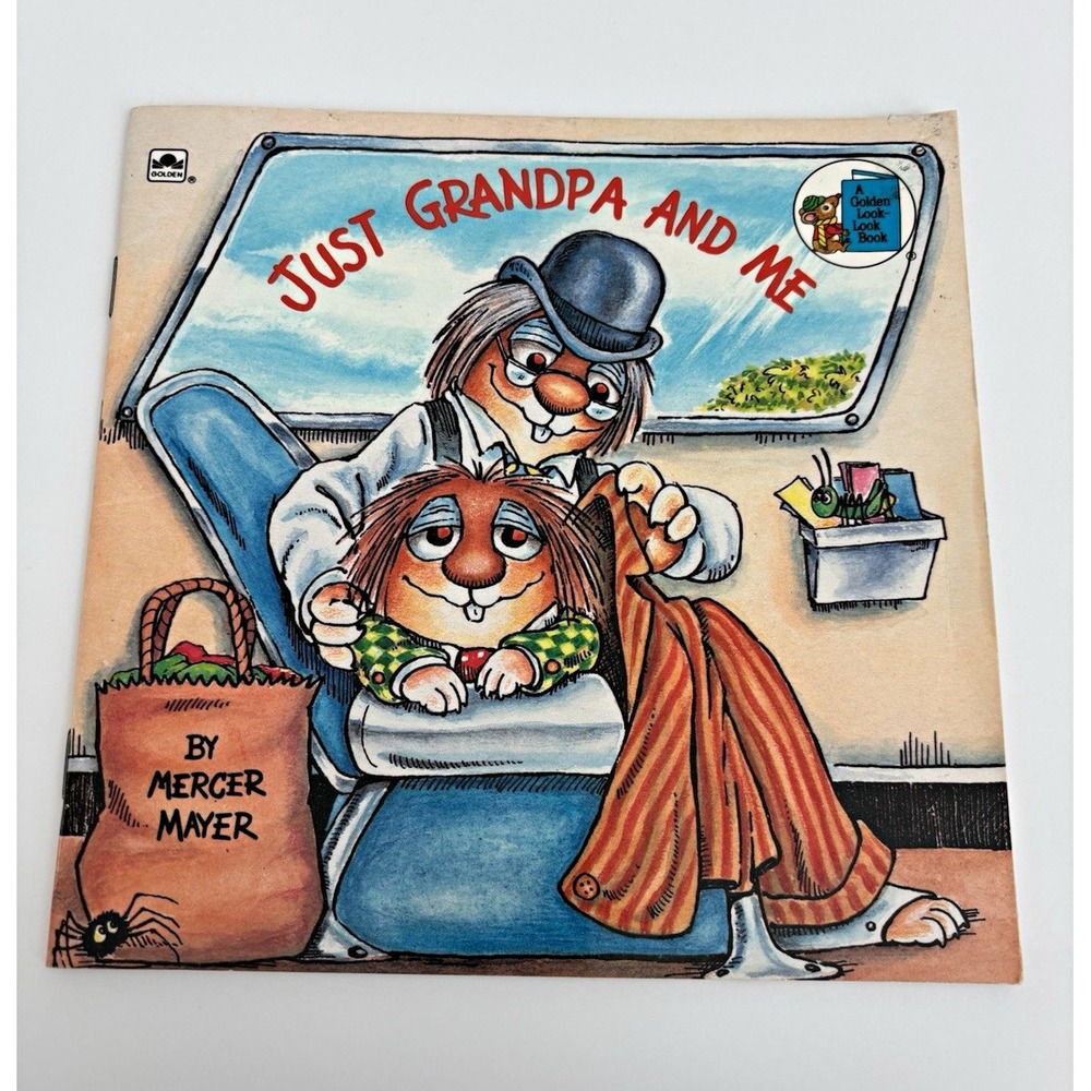 Mercer Mayer Just Grandpa and Me Golden Look-Look Books PB 1985 Illustrated